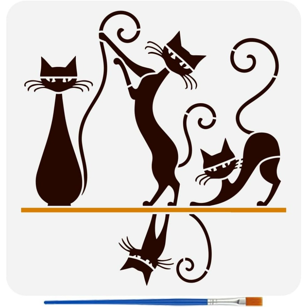 Geometric Cat Pattern Painting - огляд і ціна Photography Geometry