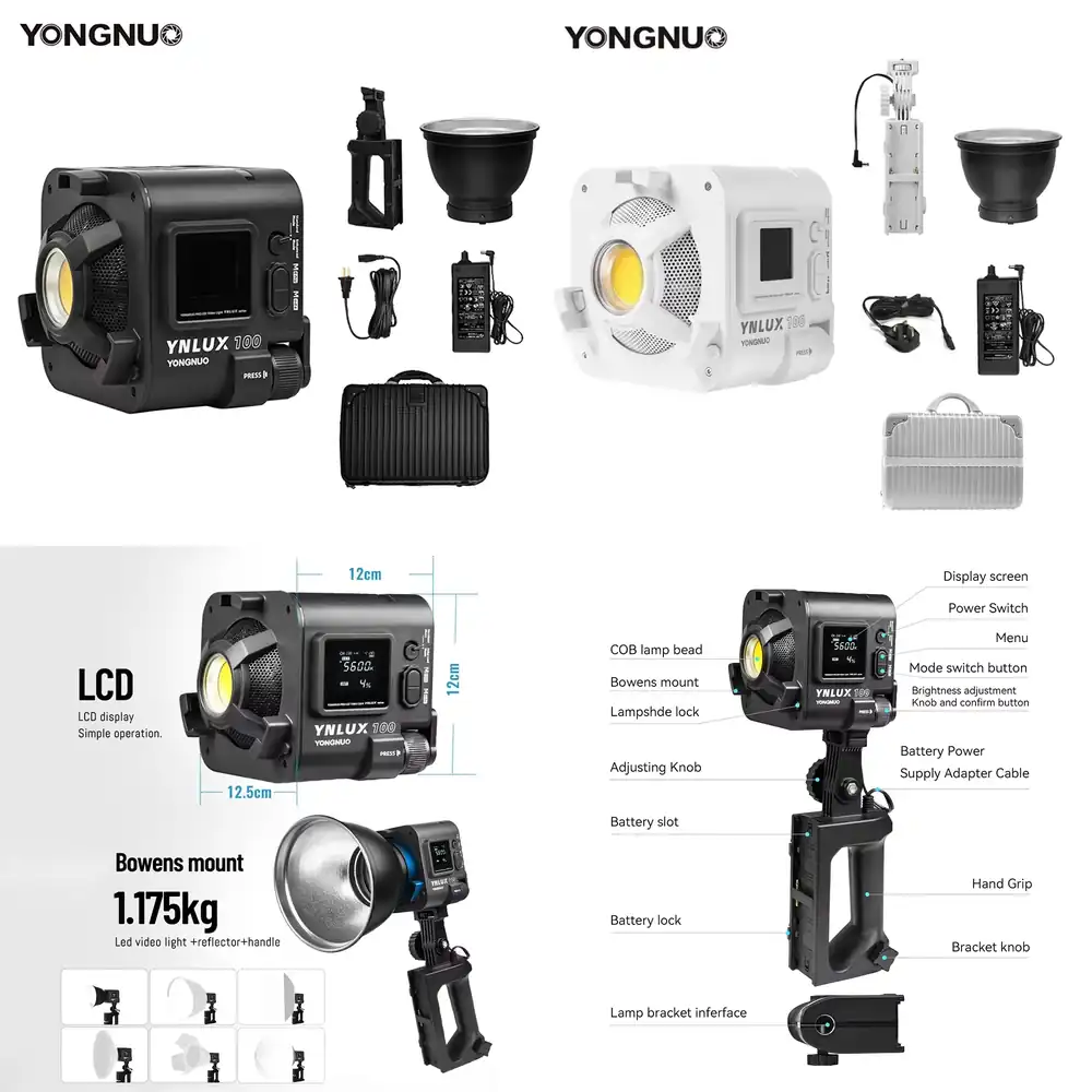 YONGNUO YNLUX100 100W 3200K-56 - огляд і ціна Photography Videos Free