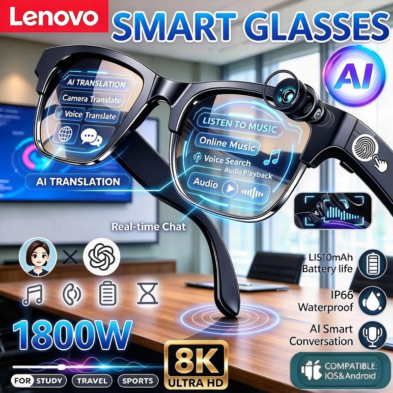 Lenovo 8K HD AI Smart Glasses  - огляд і ціна Photography Japanese