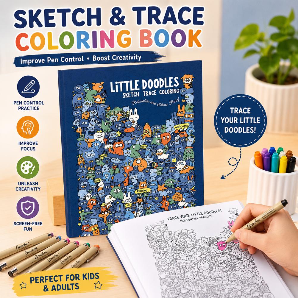 Sketch Trace Coloring Book Lit - огляд і ціна Photography Book